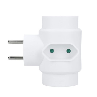 Rozbočka 2,5 A + 2x 10 A, biela