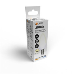 LED žiarovka E14, 6 W, 4000 K, 510 lm, sviečka