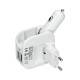 Nabíjací adaptér 2x USB, auto DC 12 V/zásuvka AC 230 V
