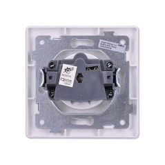 Zásuvka Slim jednonásobná 16A, biela