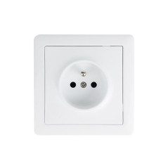 Zásuvka Slim jednonásobná 16A, biela