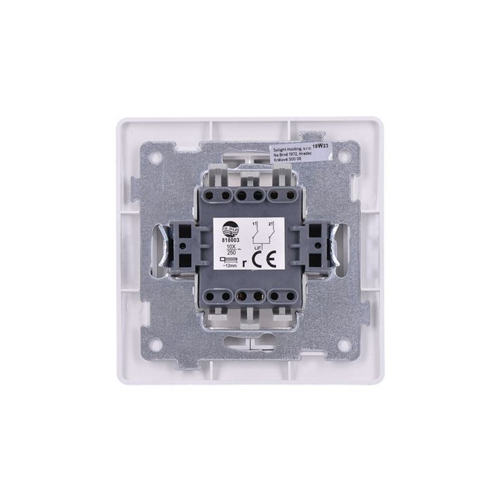 Vypínač Slim č.5 sériový lustrový IP20, biely