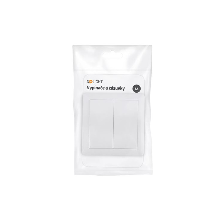 Vypínač Slim č.5 sériový lustrový IP20, biely