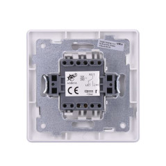 Vypínač Slim č.6 striedavý schodiskový IP20, biely