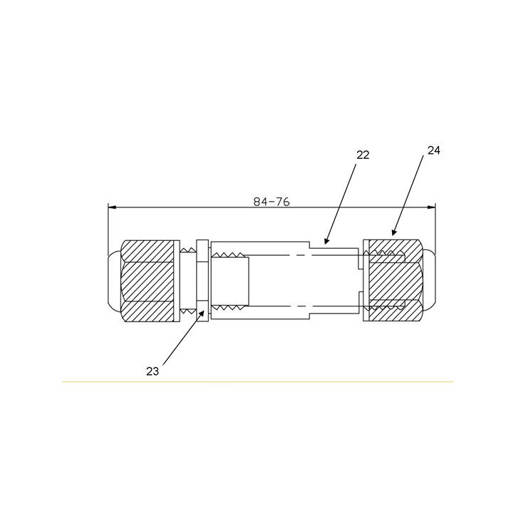 Káblová vodotesná spojka uni 4-11 mm, IP68