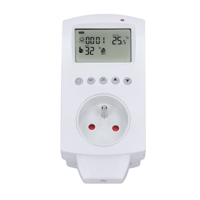 Termostatická zásuvka s časovačom 230 V / 16 A