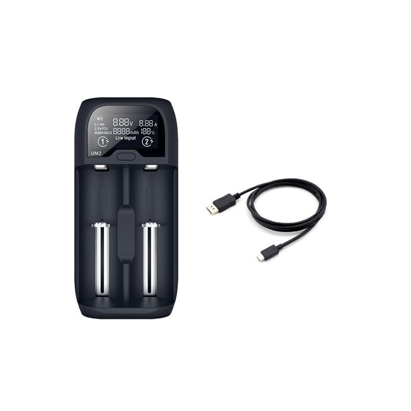 Nabíjačka batérií 2000 mA Li-Ion, LiFePO4, Ni-MH/CD, 2 kanály, LCD displej