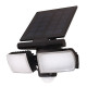 LED solárne svietidlo so senzorom, 8 W, 600 lm, Li-on, čierne