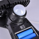 LED solárne svietidlo so senzorom, 8 W, 600 lm, Li-on, čierne