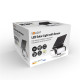 LED solárne svietidlo so senzorom, 8 W, 600 lm, Li-on, čierne