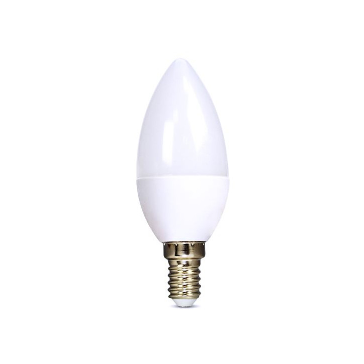 LED žiarovka E14, 6 W, 3000 K, 510 lm, sviečka