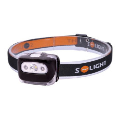 LED čelové svietidlo 3 W + červené svetlo, 3x AAA