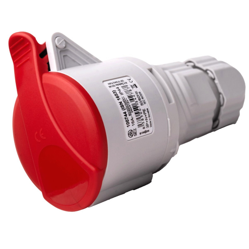 Priemyselná spojovacia zásuvka ISN 1653 5-pólová 16 A / 400 V / IP44