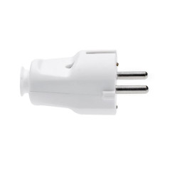 Zástrčka priama IP20, biela