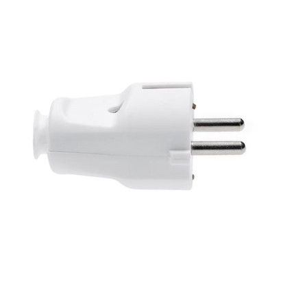 Zástrčka priama IP20, biela