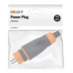 Zástrčka priama do vlhka IP44, čierna/oranžová