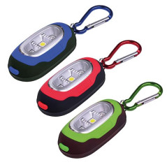 LED svietidlo s karabínou, 30 lm, COB LED, 2x CR2032