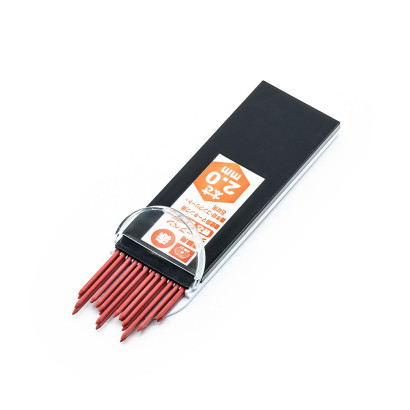 Náplň do japonskej mechanickej ceruzky 2 mm, červená, 24 ks