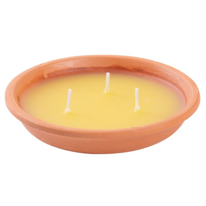 Repelentná sviečka 80 g Citronella 125x30 mm, terakota