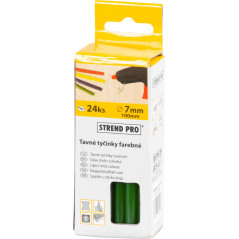 Tavné tyčinky do termolepiacej pištole zelené 7x100 mm, 24 ks