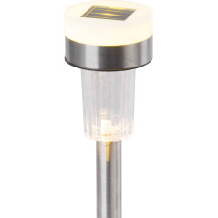 Solárna lampa 37,3 cm Garden strieborná, 2x LED