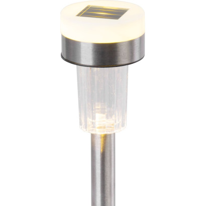 Solárna lampa 37,3 cm Garden strieborná, 2x LED