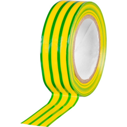 Izolačná lepiaca páska 19 mm x 10 m, zeleno-žltá