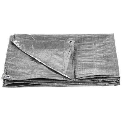 Zakrývacia plachta Tarpaulin Medium 4x4 m, 100 g/m2, sivá