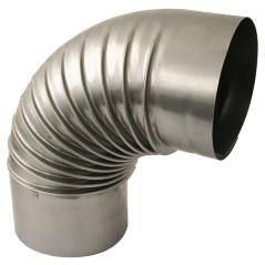 Koleno na spájanie rúr dymovodu Dymo 125 mm
