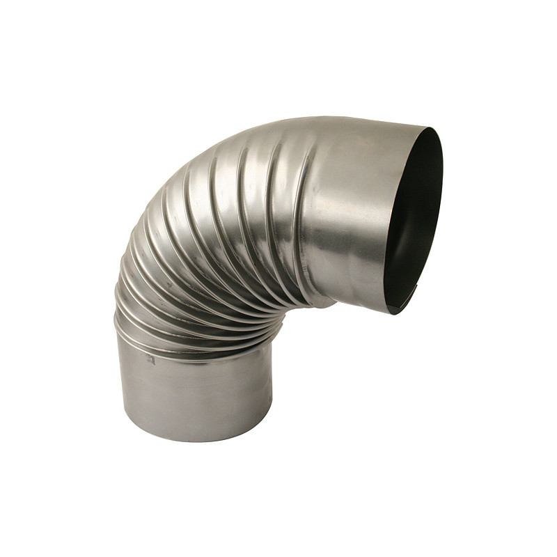 Koleno na spájanie rúr dymovodu Dymo 125 mm