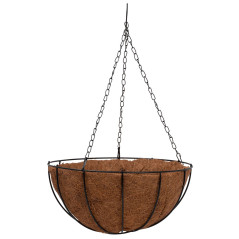 Závesný kvetináč 25x25x12 cm LC-CocoH-22, s retiazkou a háčikom