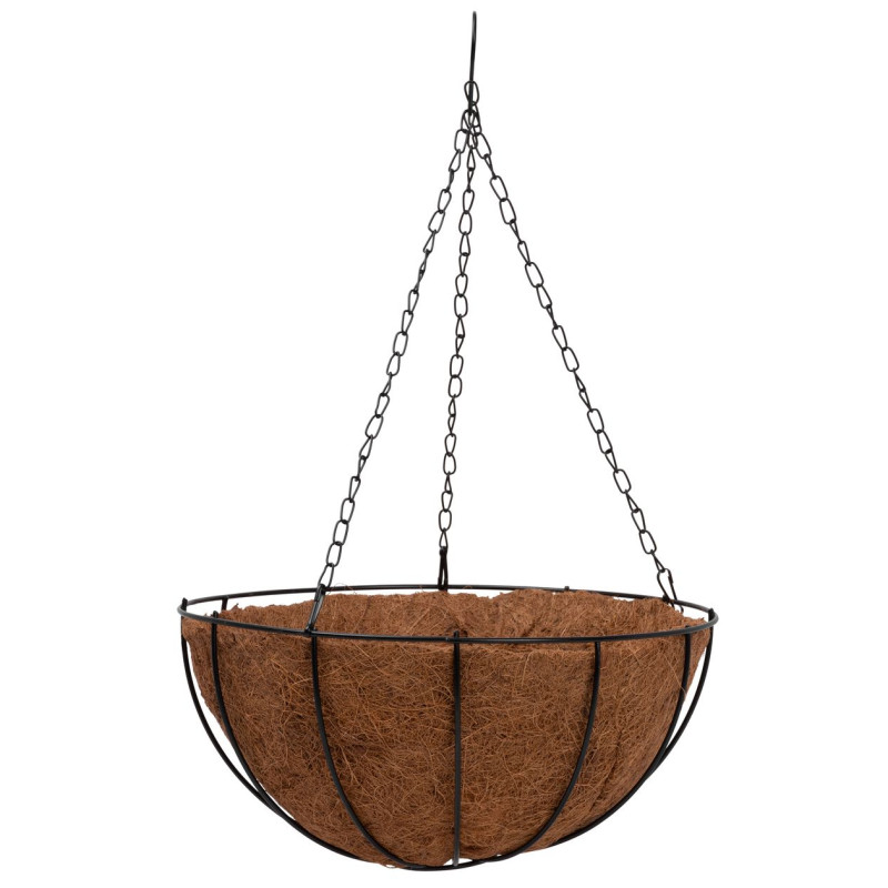 Závesný kvetináč 30x30x14 cm LC-CocoH-23, s retiazkou a háčikom