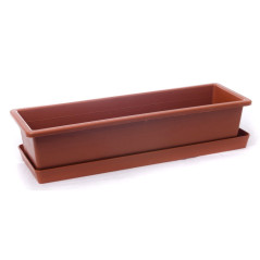 Plastová podmiska 50x13,5x3 cm, terakota