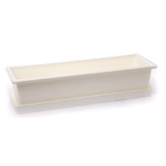 Plastová podmiska 50x13,5x3 cm, biela