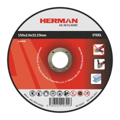 Rezný kotúč na oceľ 150x2,0 mm AS-30 Classic