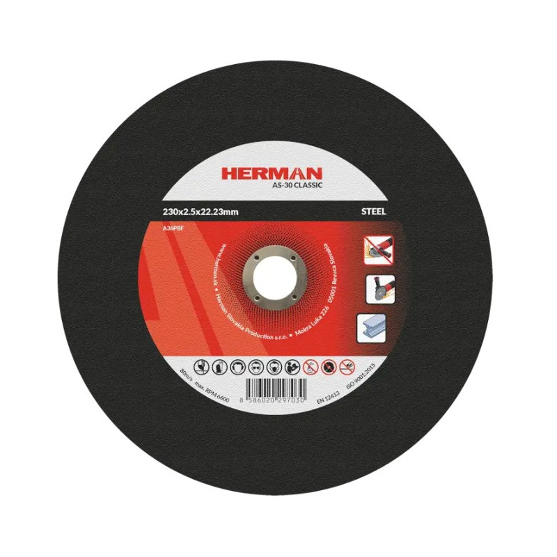 Rezný kotúč na oceľ 230x2,5x22,23 mm AS-30 Classic