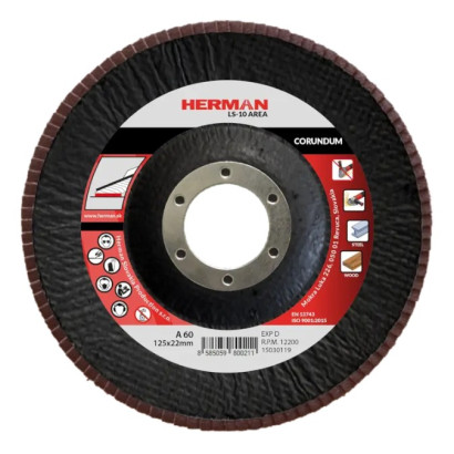 Lamelový kotúč na oceľ 125 mm/P60 LS-10 Area corundum