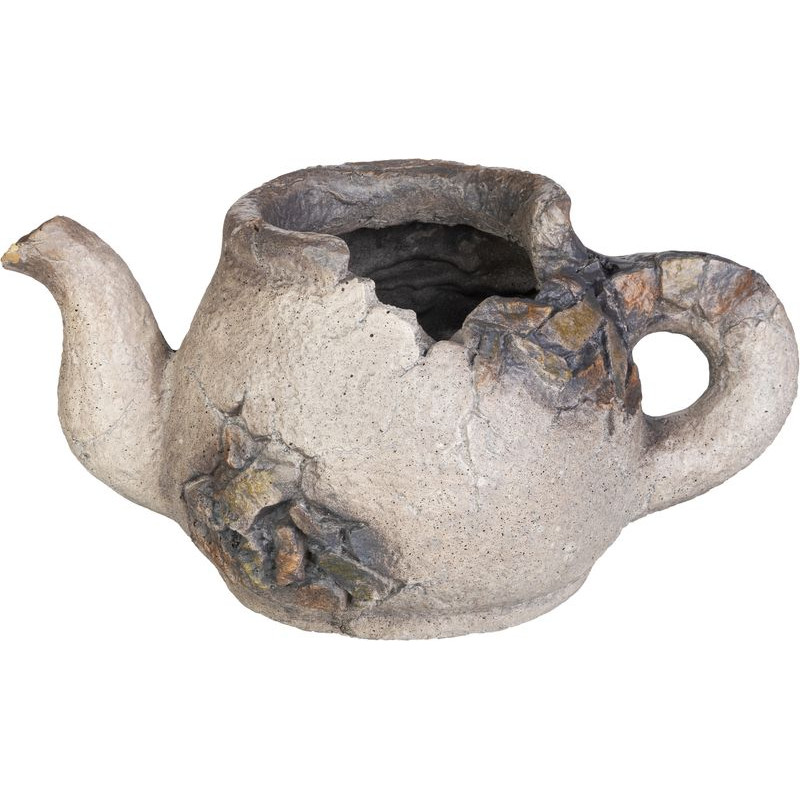 MagicHome Záhradná dekorácia Čajník 23,5x40x20,5 cm kvetináč, keramika
