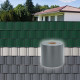 DEMA Krycia páska na plotový panel PVC 70x0,19 m, šedá