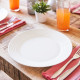 Plytký tanier 25 cm Harena biely