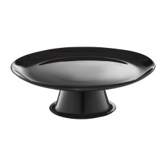 Servírovacia tácka 32 cm na širokej nôžke Lily Black