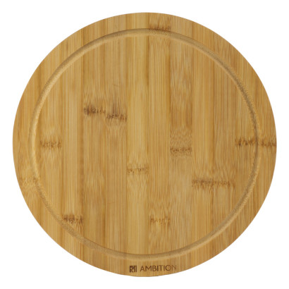 Okrúhle bambusové dosky na krájanie 28 cm Pezzi, 2 ks