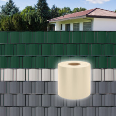 DEMA Krycia páska na plotový panel PVC 70x0,19 m, krémová