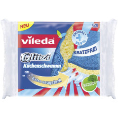 Hubka na riad Glitzi antibac, v balení 2 ks