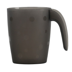Plastový hrnček 200 ml Pola, sivý