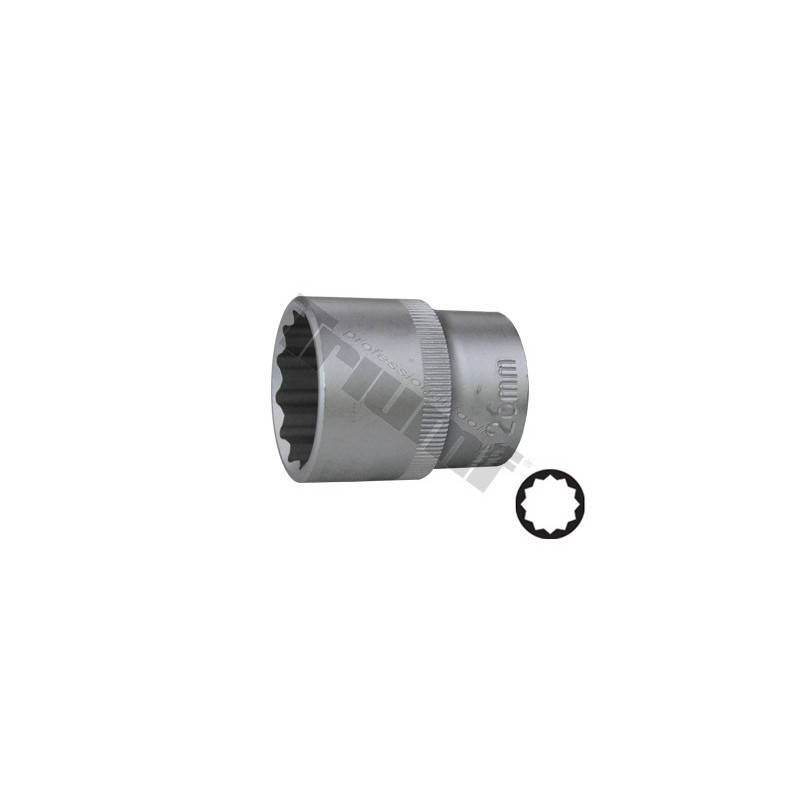 Nástrčkový kľúč 12-hran 26 mm 1/2"