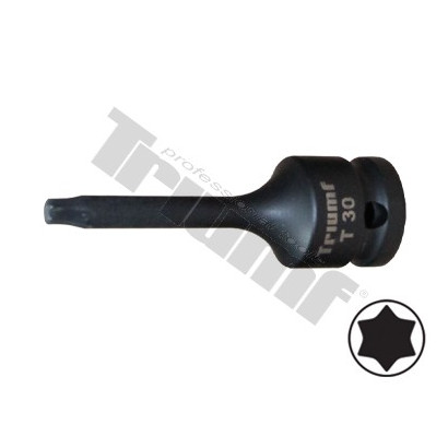 Kovaný bit torx T30 mm s 1/2" hlavicou, 80 mm
