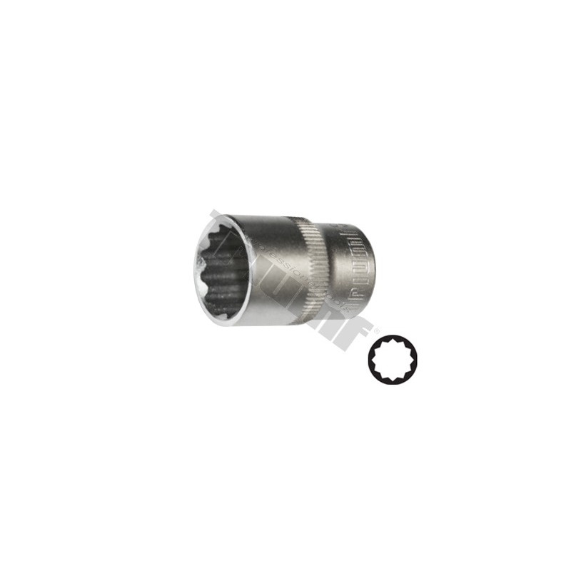 Nástrčkový kľúč 12-hran 6 mm 1/4"