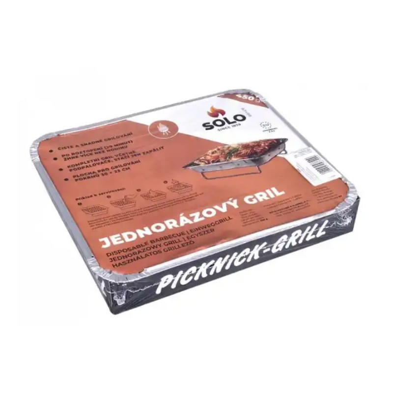 SOLO Jednorazový gril 30x23 cm 400 g