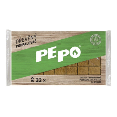 Drevený podpaľovač PE-PO pevný 32 ks